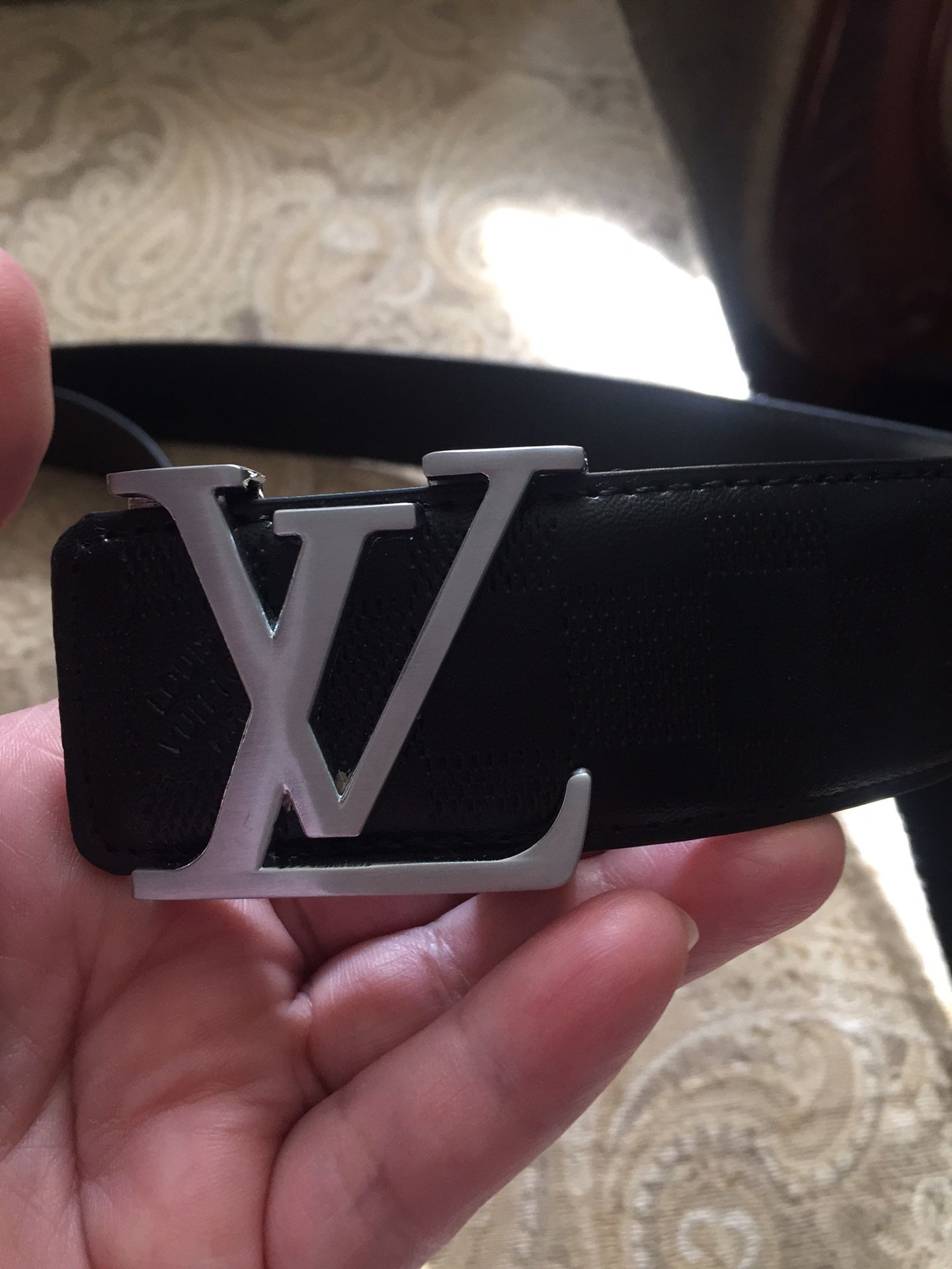 Louis Vuitton Noir belt pre owned