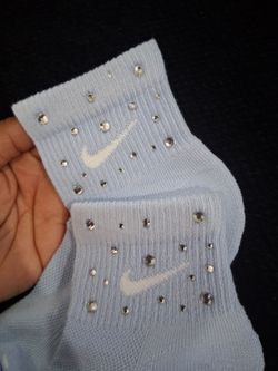 Nike Ankle Socks with Rhinestone Embellishments