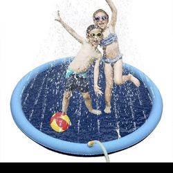 150C170CM Children's Outdoor Dolphin Playing Mat Lace Letter Sprinkler Mat Pet Sprinkler Mat