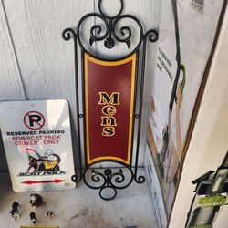Mens Room Decorative Wall Sign