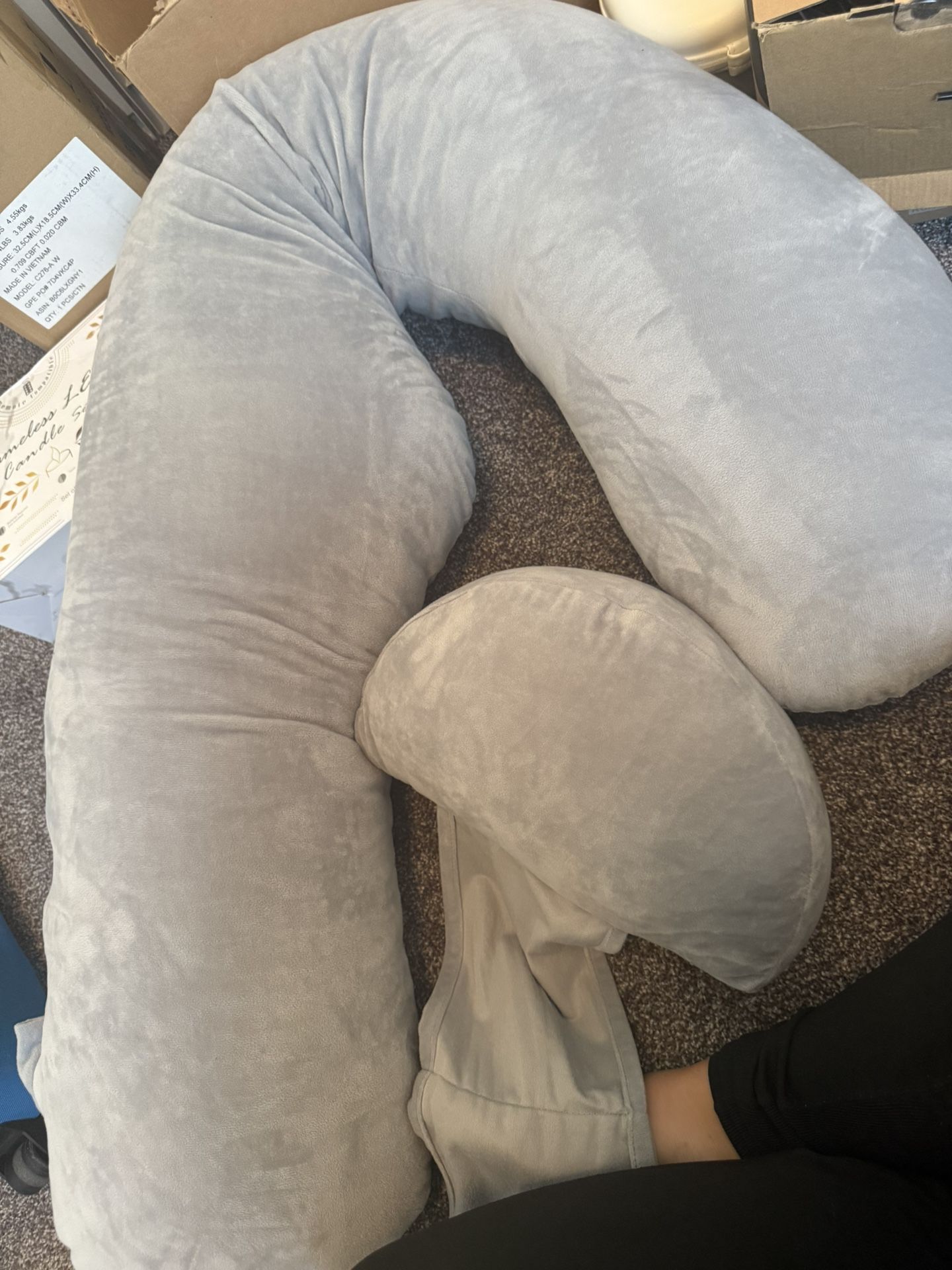 Brand New Mom Cozy Pregnancy Pillow With Wedge