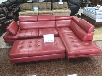 COMFY NEW IBIZA SECTIONAL SOFA AND OTTOMAN SET ON SALE ONLY $699. SAME DAY DELIVERY. NO CREDIT CHECK FINANCING