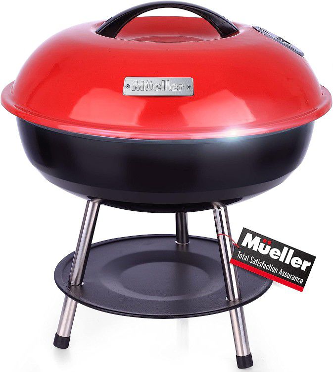 Mueller BBQ Buddy, 14-Inch Portable Charcoal Grill