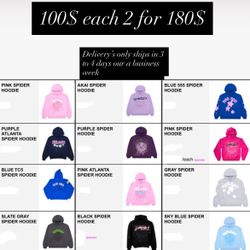 Denim  And Spyder Hoodies 