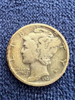 Mercury dime 90% silver 1931 D