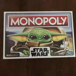 Star Wars Mandalorian Baby Yoda Monopoly Board Game New