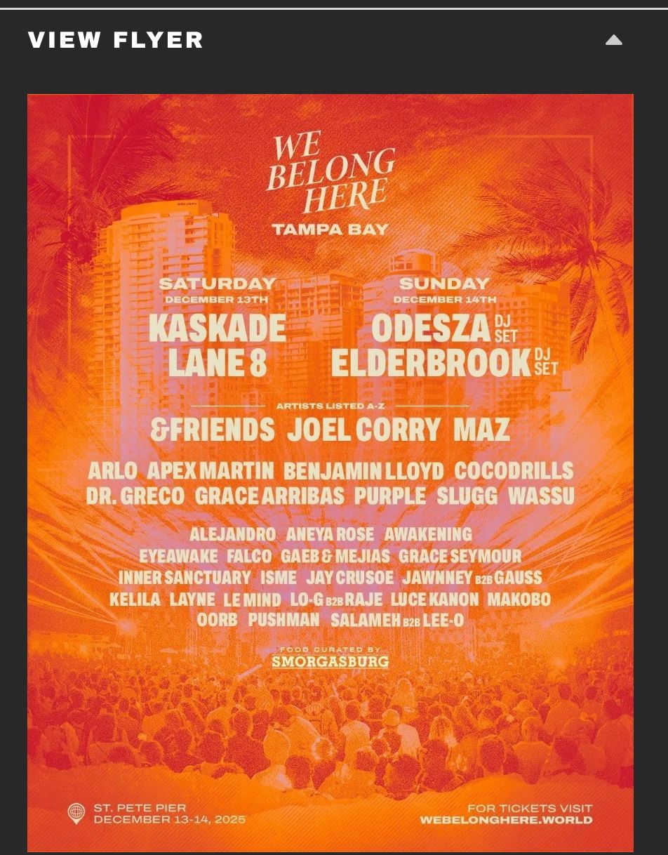 We Belong Here Festival TICKET