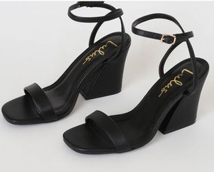 Jadeyn Black High Heel Sandals(OBO)
