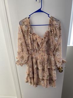 Floral Off Shoulder Dress