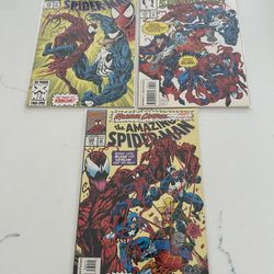 Amazing Spider-Man #378 379 380 Marvel Comics Maximum Carnage! Venom! High Grade Bundle VF  Will sell individually, message me