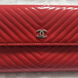 Chanel Red Wallet