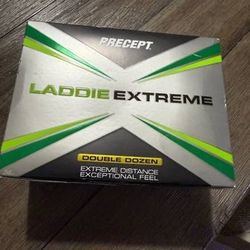 NEW GOLF BALLS Precept Laddie Extreme Double 2 Dozen Distance 24 Golf Balls