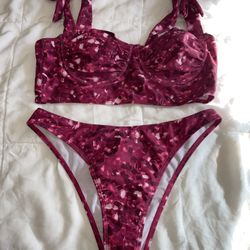 Pink Bikini Size Large NWT