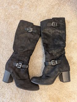 Fergie knee high boots, size 8.5