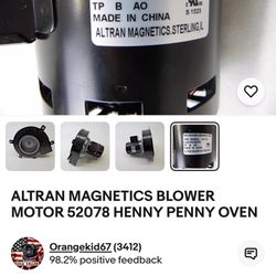 Brand New Altran Magnetic Blower Motor