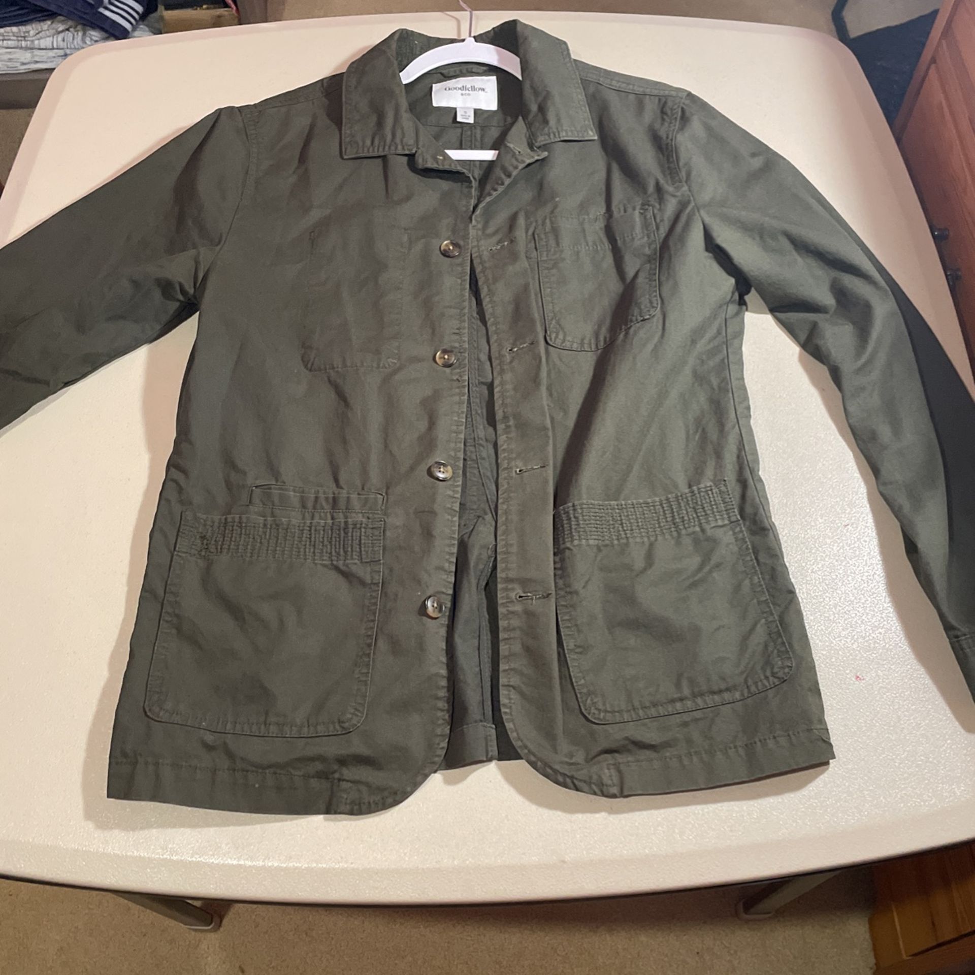 Army Green Light Jacket Size Small