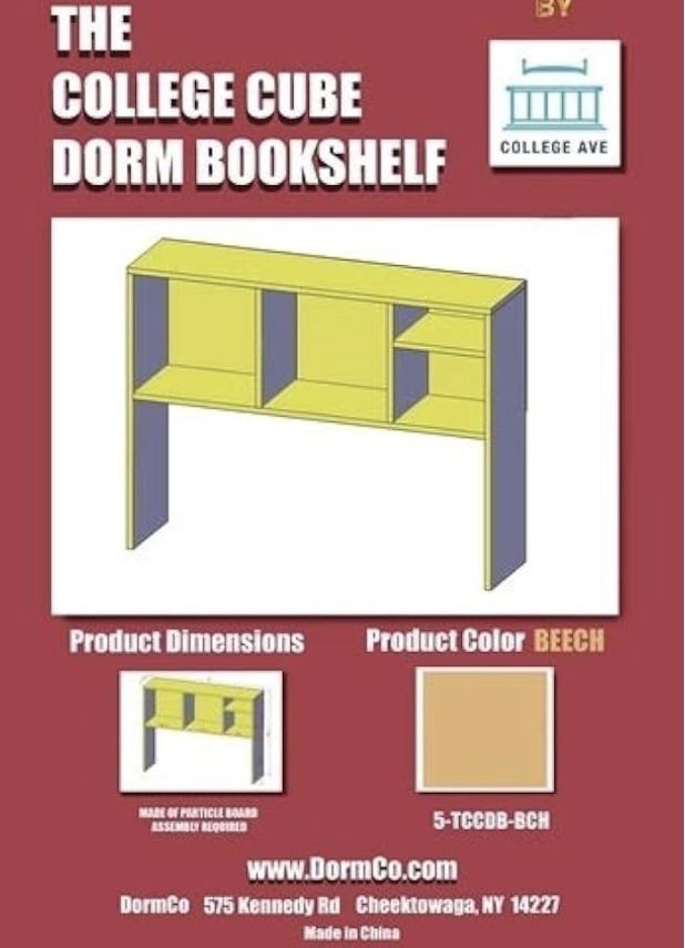 College Cube Desk Bookshelf