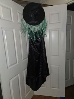 Witch Halloween Costume with Hat and Wig
