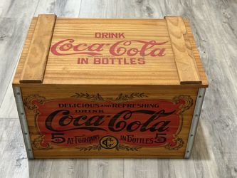 Vintage 1990s WOOD COCA~COLA CRATE BOX