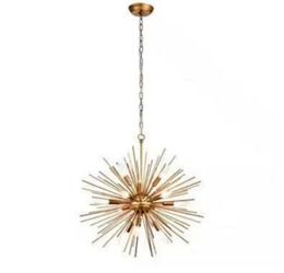 New in Box Chloe 24 in. W 12-Light Shiny Bronze Sputnik Sphere Chandelier
