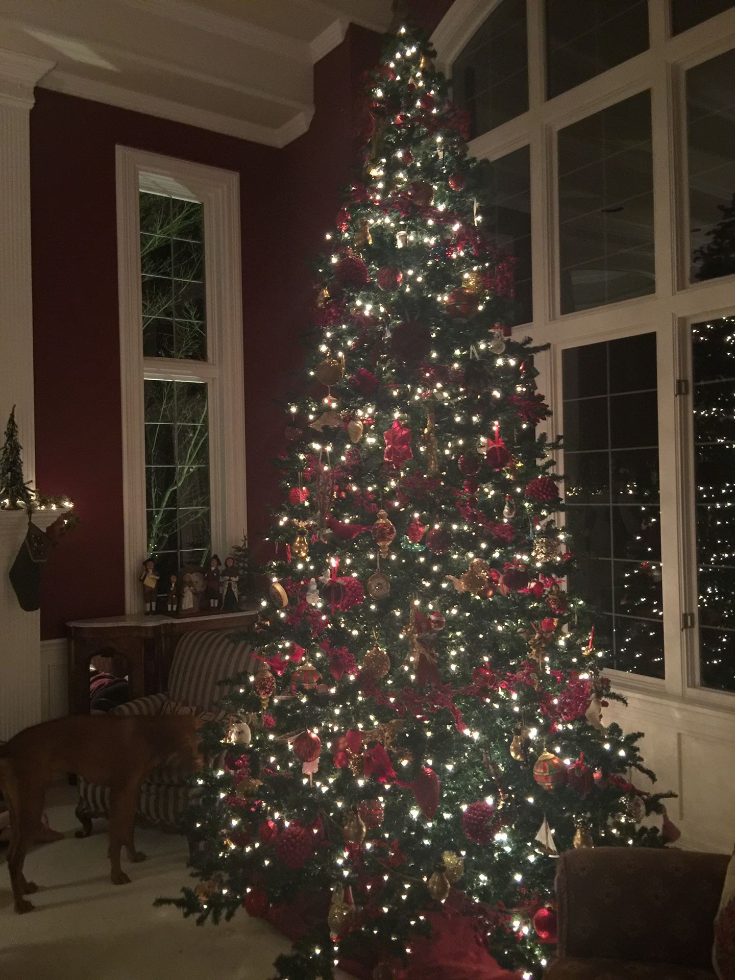 Beautiful 12ft artificial Christmas tree from Molbaks