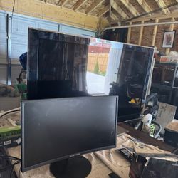 Tv And Desk Top 