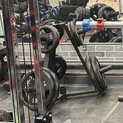 Olympic Weight Plates With Rack