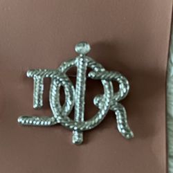 D-i-o-r Brooch