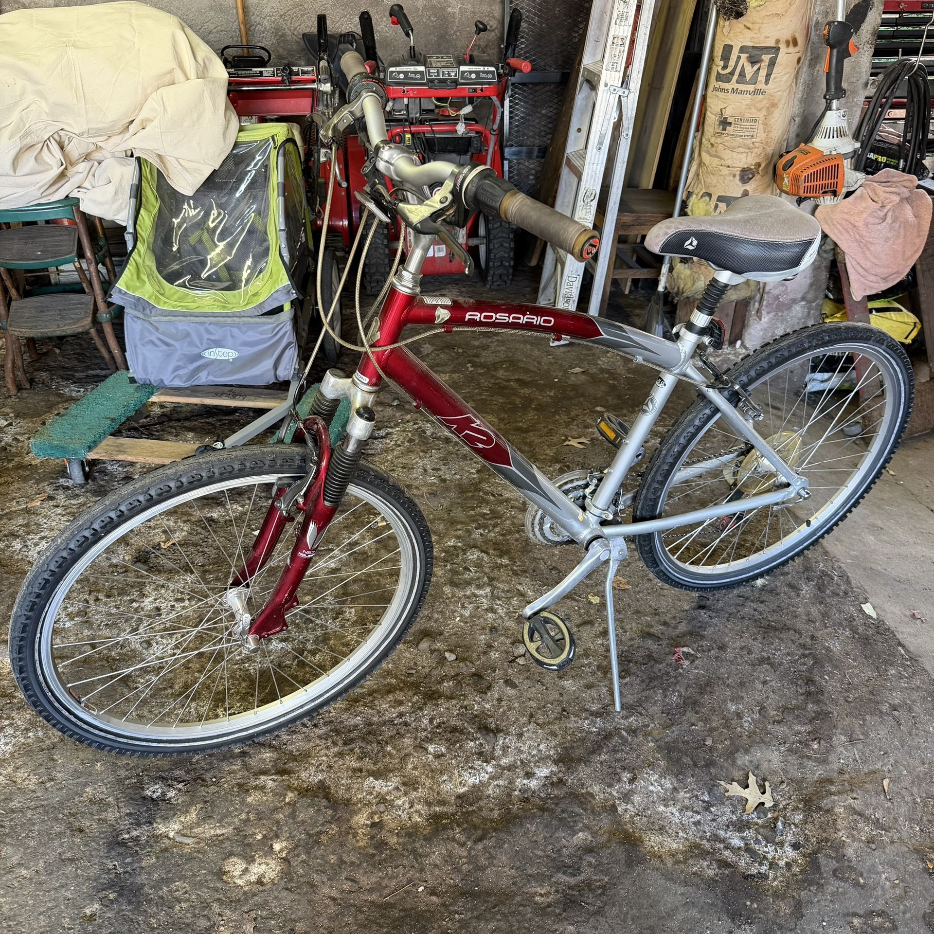 Red & Silver ROSARIO K2 – Large frame, 26” tires