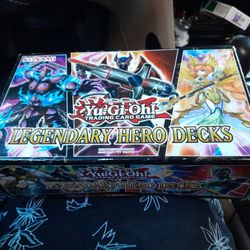 1996 Legendary Hero Decks Yu-Gi-Oh Cards Box Instructions And Yu-Gi-Oh Cards From 1996