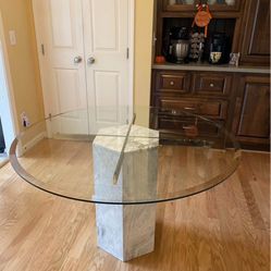 Round Glass Table