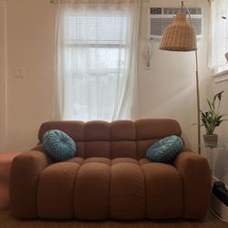 Boucle Loveseat Sofa