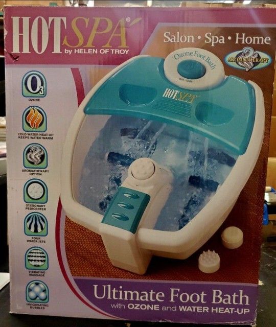 Helen of Troy HotSpa Professional Ultimate Foot Bath with Water Heat-Up & Toe Touch 61360