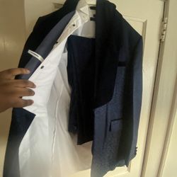 Blue Pattern Formal Suit