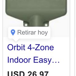 orbit water timer nuevo $20  lo tengo en el centro 