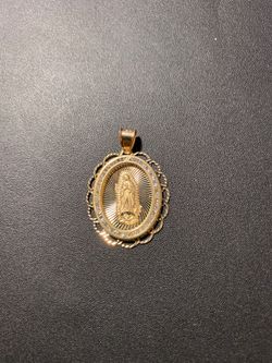 10k real solid gold pendant 1.5” 1.7gr