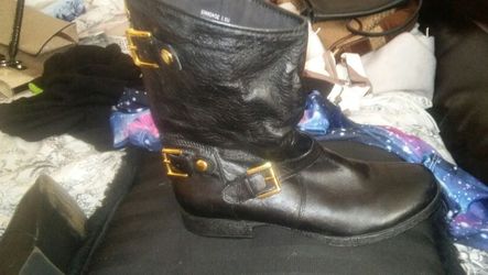 Steve Madden boots 8.5 like new leather ladies