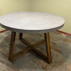 Custom Hand Crafted Concrete Dining Table