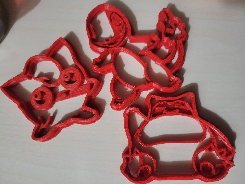 Pokémon Set of 3 Fondant/Cookie Cutter