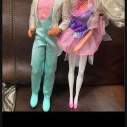 Ken and Barbie dolls