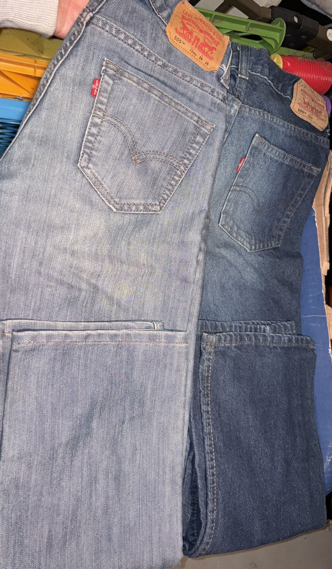 Like New. Boys 12R Levi’s Jeans. Both For $8