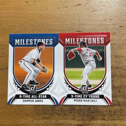 2024 DONRUSS MILESTONES LOT OF 2 CARDS