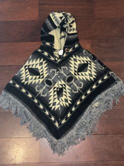 100 % Alpaca Poncho Size 3t