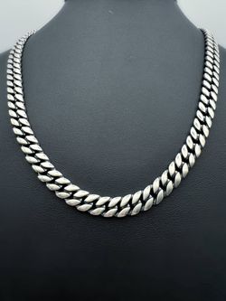 David Yurman CURB CHAIN NECKLACE 925 Sterling Silver 20” 8mm MSRP $1900