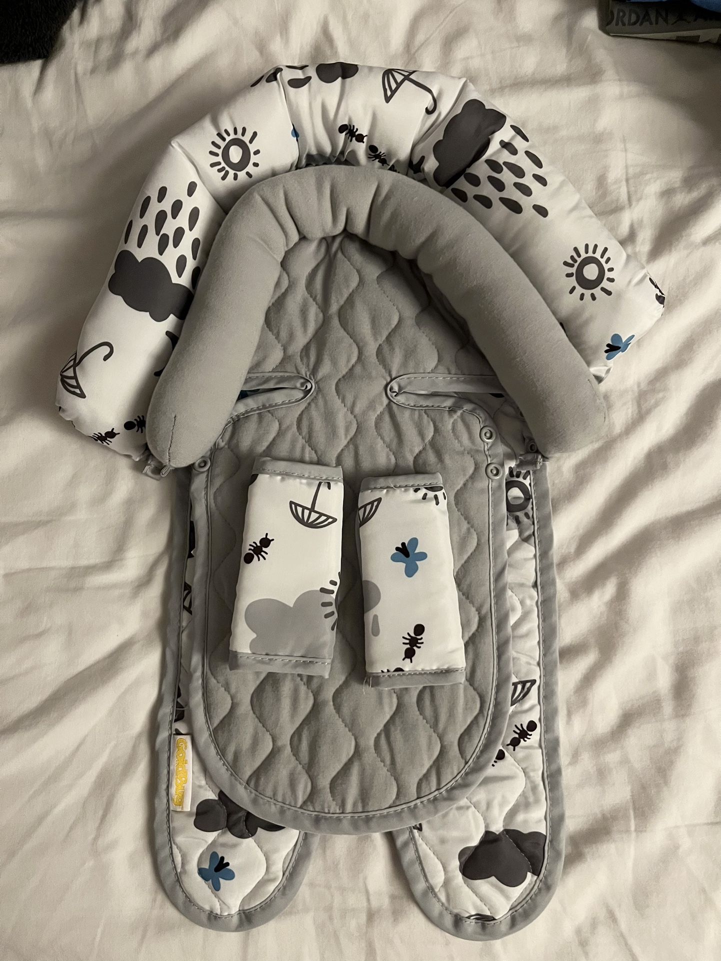 BABY CAR SEAT HEAD SUPPORT & CARRIER