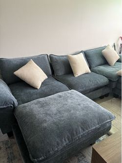 Cloud Sectional Sofa – 5-Seater Corduroy Couch