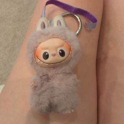 Labubu letter m keychain