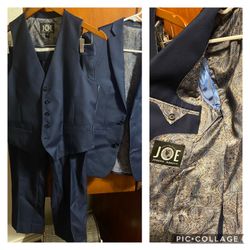 3-PIECE NEW BLUE SUIT