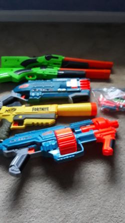 Nerf guns with some bullets very good