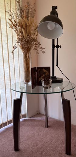Pier 1 Imports Glass Side Tables (2)